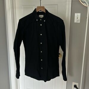 Frank & Oak, black Oxford cloth button down